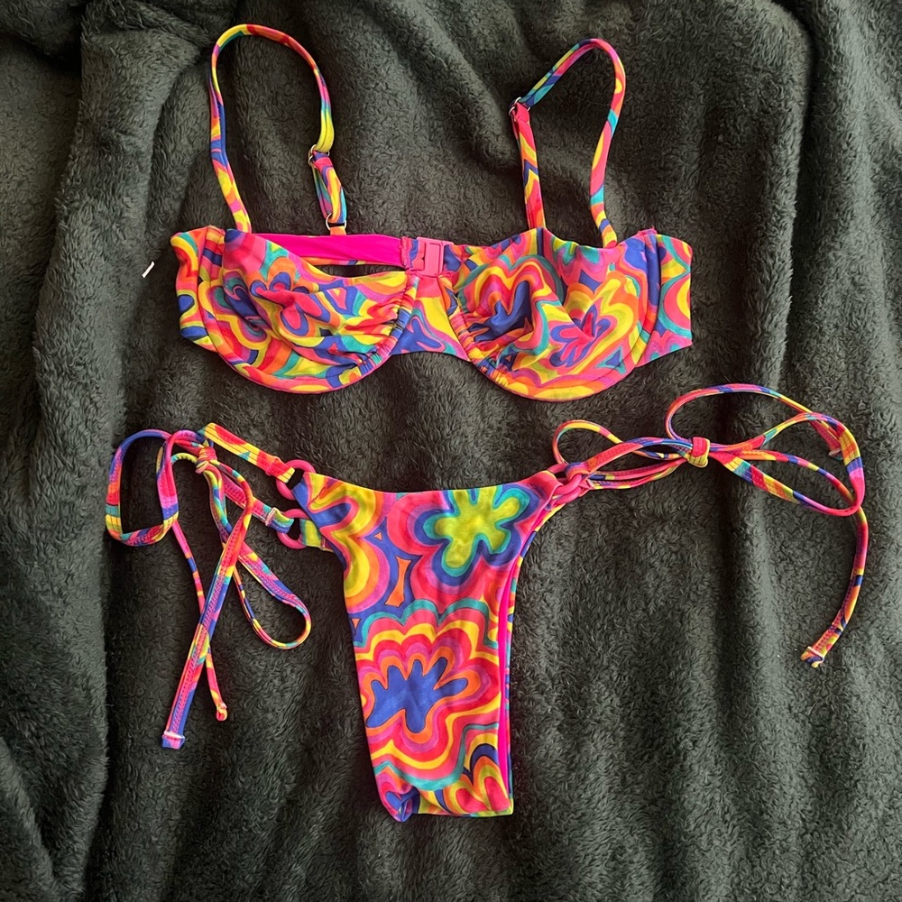 Colorful Swirl Bikini Set